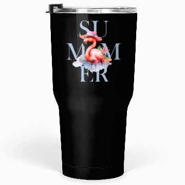 Discover Summer Flamingo Tumblers 30 Oz