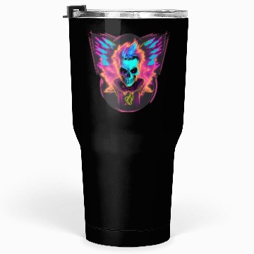 Discover Skull Neon Wizard Tumblers 30 Oz