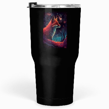 Discover Fox Galaxy Nature Tumblers 30 Oz