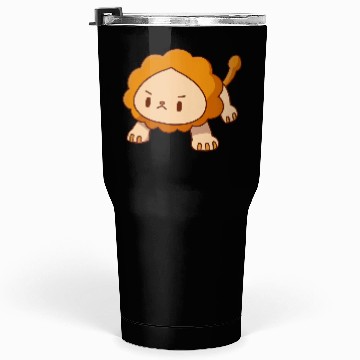 Discover lion pushups kawaii pissed angry without a mat Tumblers 30 Oz