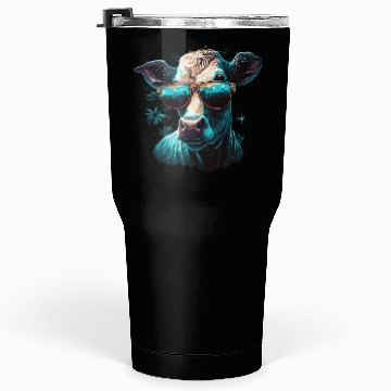Discover a cow with sunglasses Tumblers 30 Oz