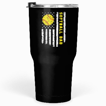 Discover Softball Dad fathers day Tumblers 30 Oz