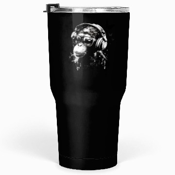 Discover Monkey with Headphone Tumblers 30 Oz