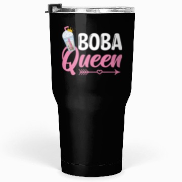 Discover Boba Queen Bubble Tea Lover Boba Tea Drinker Tumblers 30 Oz