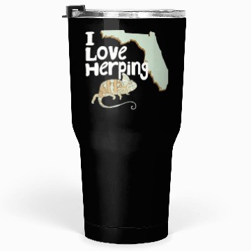Discover Florida Chameleon I Love Herping Tumblers 30 Oz