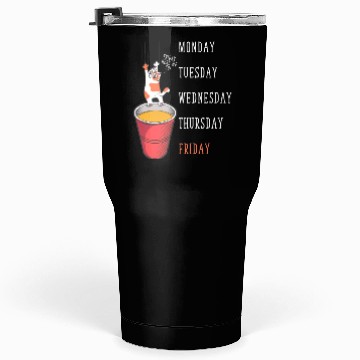 Discover Cat Lover Funny Weekend Party Tumblers 30 Oz