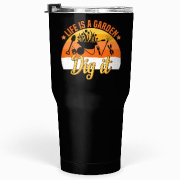 Discover Life is a Garden Dig it Succulent Gardening Grass Tumblers 30 Oz