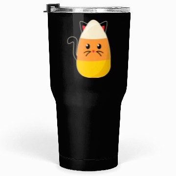 Discover Candy Corn Cat Halloween Tumblers 30 Oz
