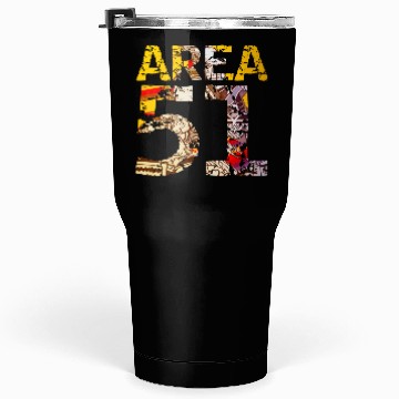 Discover Area 51 UFO Design Tumblers 30 Oz