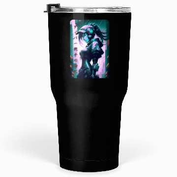 Discover Neon Nights: A Cyberpunk Design 6 Tumblers 30 Oz
