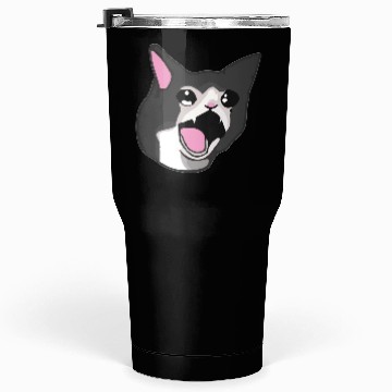 Discover Yamero Crying Screaming Cat Meme Cute Japanese Tumblers 30 Oz