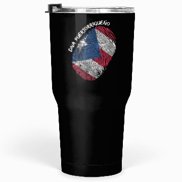 Discover Puerto Rico Flag Fingerprint For Boricua Usa Fans Tumblers 30 Oz