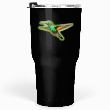 Discover Green Hummingbird Illustration Bird Lover Tumblers 30 Oz