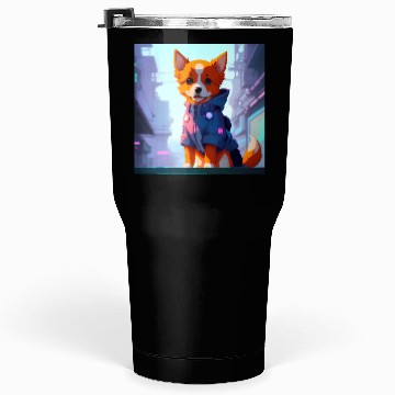 Discover Cute Cyberpunk Dog Tumblers 30 Oz