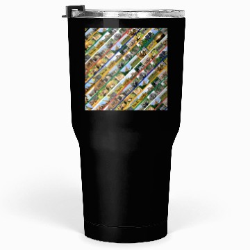 Discover Wildlife Stripe Multi Color Collage Tumblers 30 Oz