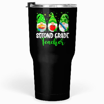 Discover Gnomes 2Nd Grade Teacher Squad St Patricks Day Sch Tumblers 30 Oz