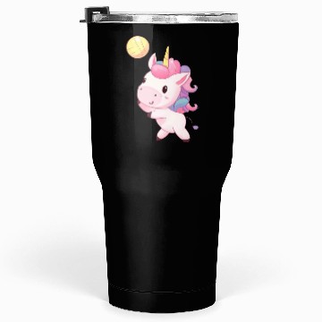 Discover Cute Unicorn Playing Volleyball Tumblers 30 Oz