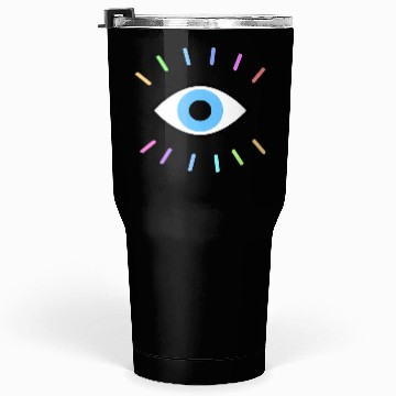 Discover Evil Eye With Rainbow Lashes Tumblers 30 Oz