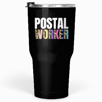 Discover Postal Worker Leopard Design Tumblers 30 Oz