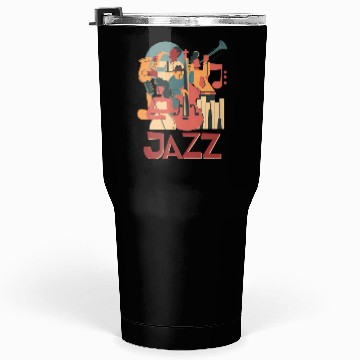 Discover Jazz Musicians Orchestra Playing On Stage Smooth J Tumblers 30 Oz