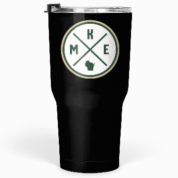 Discover Milwaukee Circle Patch Green Tumblers 30 Oz