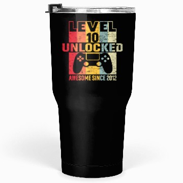 Discover Level 10 Unlocked 2012 10Th 10 Gaming Tumblers 30 Oz