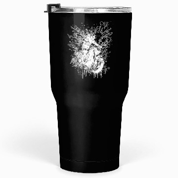 Discover Motorcycle Off-road Ride Tattoo Splash Style Tumblers 30 Oz