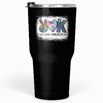 Discover Peace Love Kindergarten Teacher Appreciation Retro Tumblers 30 Oz