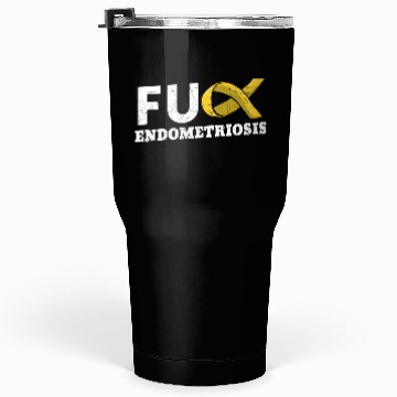 Discover Endometriosis Yellow Ribbon Uterus Endometrium Dys Tumblers 30 Oz
