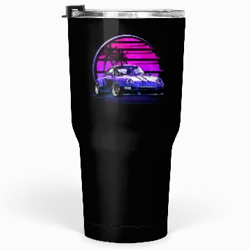Discover Vaporwave Sunset 80S Car Tumblers 30 Oz
