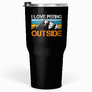 Discover Mountaineer funny Peeing outside Nature boy Tumblers 30 Oz