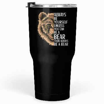 Discover Bear Grizzly Wildlife Animal For Tumblers 30 Oz