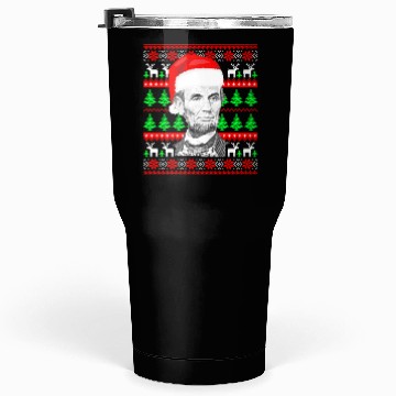 Discover Abraham Lincoln Santa Ugly Tumblers 30 Oz