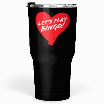 Discover Fun Heart Bingo Player Tumblers 30 Oz