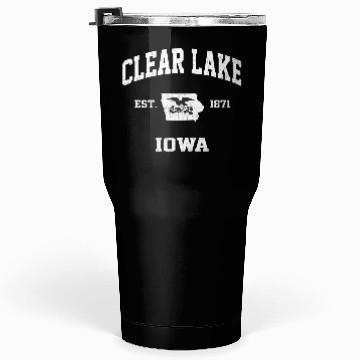 Discover Clear Lake Iowa Ia State Athletic Style Tumblers 30 Oz