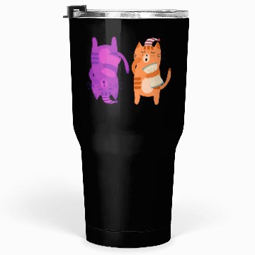 Discover Cats Nap Napping Kitties Hugging Pillows Tumblers 30 Oz