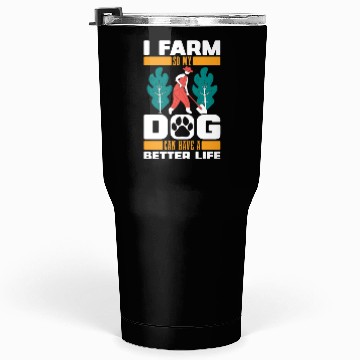 Discover Farming Farmer Dog Tumblers 30 Oz
