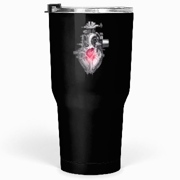 Discover Realistic human heart like car engine ink drawing Tumblers 30 Oz