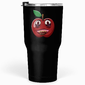 Discover Scary Red Apple Fruit Zombie Tumblers 30 Oz