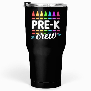 Discover Pre-K Crew Teacher Team Squad Hello Back School Gr Tumblers 30 Oz