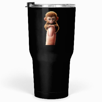 Discover Finger monkey on finger Tumblers 30 Oz