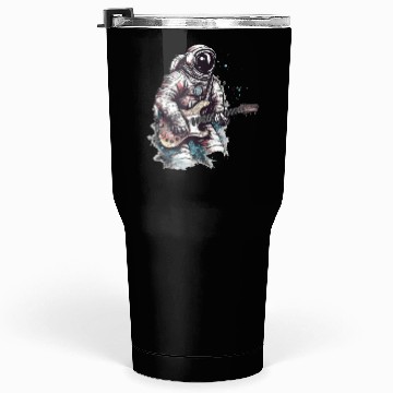 Discover Astronaut playing guitar in space Tumblers 30 Oz