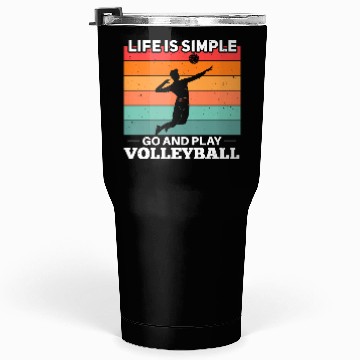 Discover Volleyball Player Motif Tumblers 30 Oz