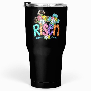 Discover Happy Easter For Christian Mom He Is Risen Leopard Tumblers 30 Oz
