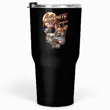 Discover Karate Corgis Tumblers 30 Oz