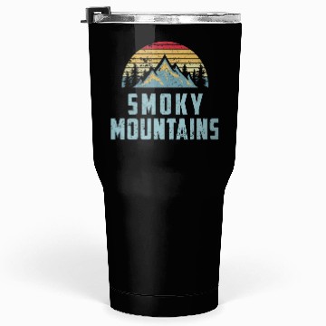 Discover Retro Great Smoky Mountains National Park Tumblers 30 Oz