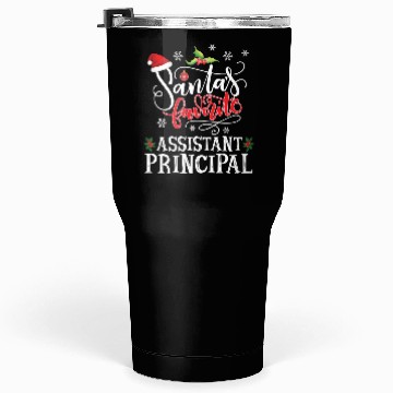 Discover Santa'S Favorite Assistant Principal Party Tumblers 30 Oz