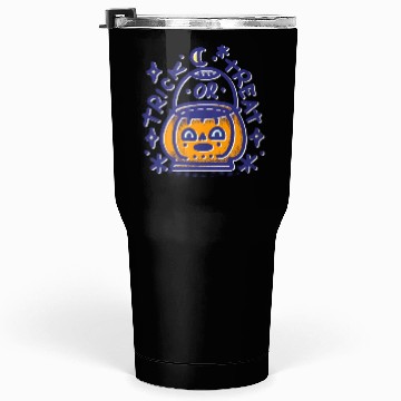 Discover Trick Or Treat Halloween Pumpkin Tumblers 30 Oz