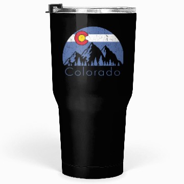 Discover Colorado Mountain Flag Tumblers 30 Oz