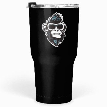 Discover Cool Monkey - Rock and Roll with Sunglasses Tumblers 30 Oz